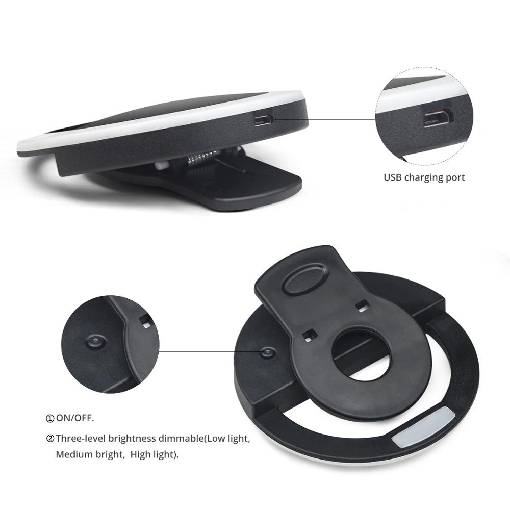 Led selfie ring nyhed lys ring klip til mobiltelefon fotolampe anel de luz para cellulær baggrundsbelysning til telefon