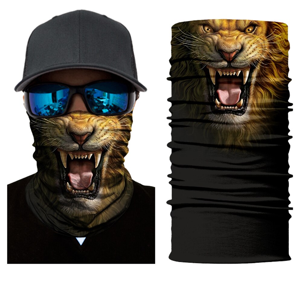 Máscara facial de pasamontañas de Motocross de JAER, gorro de secado rápido de calavera 3D para bicicleta, gorras deportivas, máscara facial lavable para motocicleta: Model 4