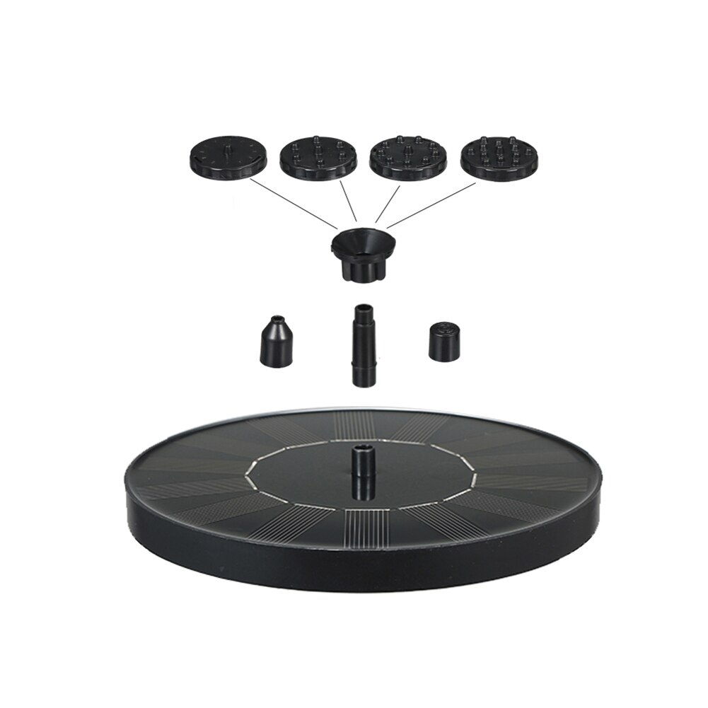 Mini Solar Water Fountain Pool Pond Waterfall Fountain Garden Decoration Outdoor Bird Bath Solar Powered Fountain Floating Water: A