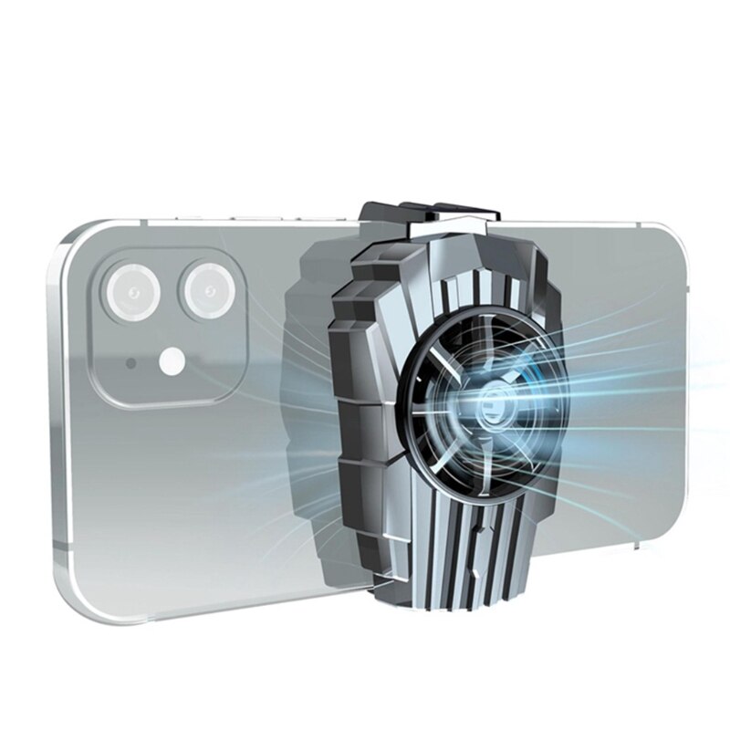 Phone Live Broadcast Cooler with Charging Cable for Smartphone Gaming-Phone, 4.7-7.5inches Phone Heat Radiation Cooling Fan