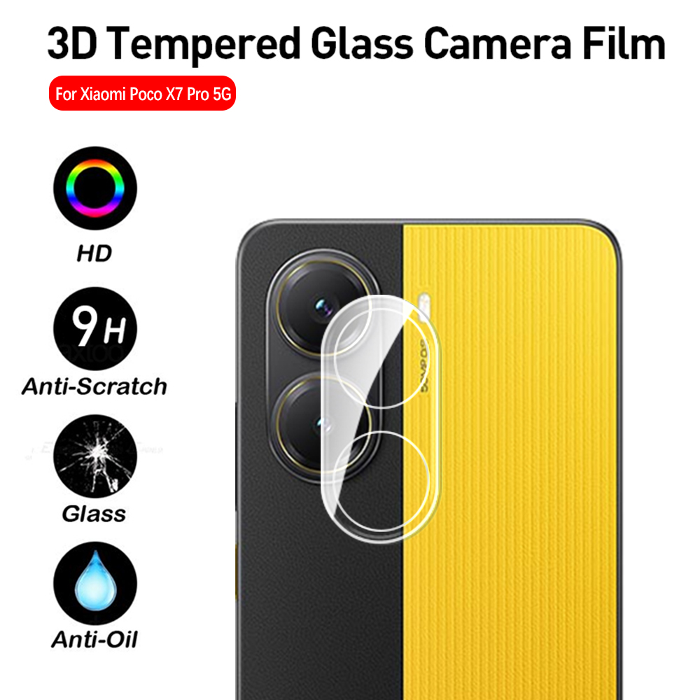 1-3 uds para Xiaomi Poco X7 X 7 Pro película de lente vidrio templado Poxo Little X7Pro Poco X7 Pro Pocox7 Pro 5G Protector de pantalla de cámara