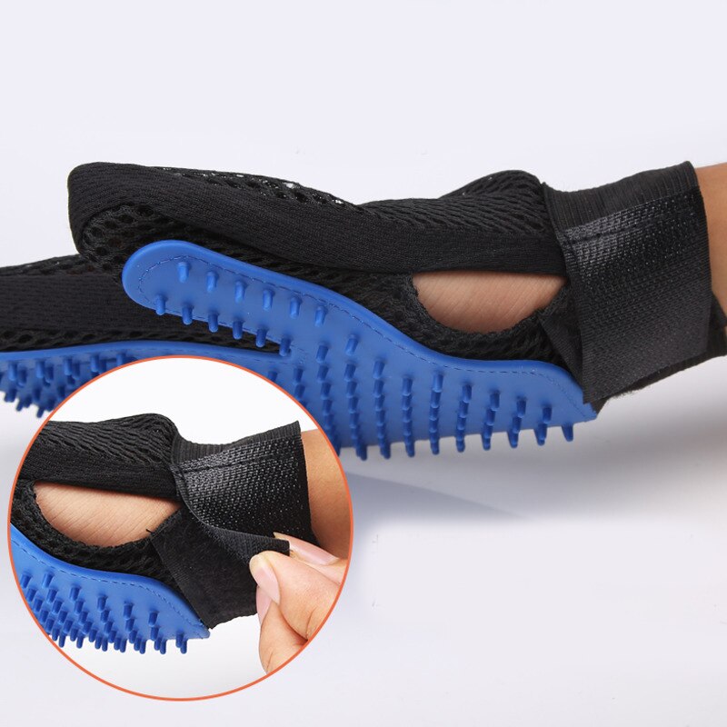 Guante De aseo para mascotas, guantes De eliminación De pelo para gatos, cepillos De eliminación De vello para gatos, peines De Masaje para perros, suministros para mascotas, accesorios para gatos