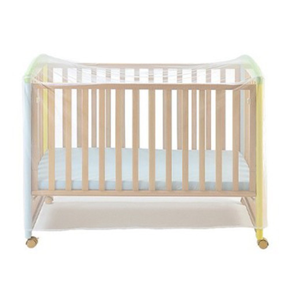 Baby Bed Klamboe Cover Anti-Muggen Polyester Stof Licht Opvouwbare Ademend Decoratieve Wieg Klamboe