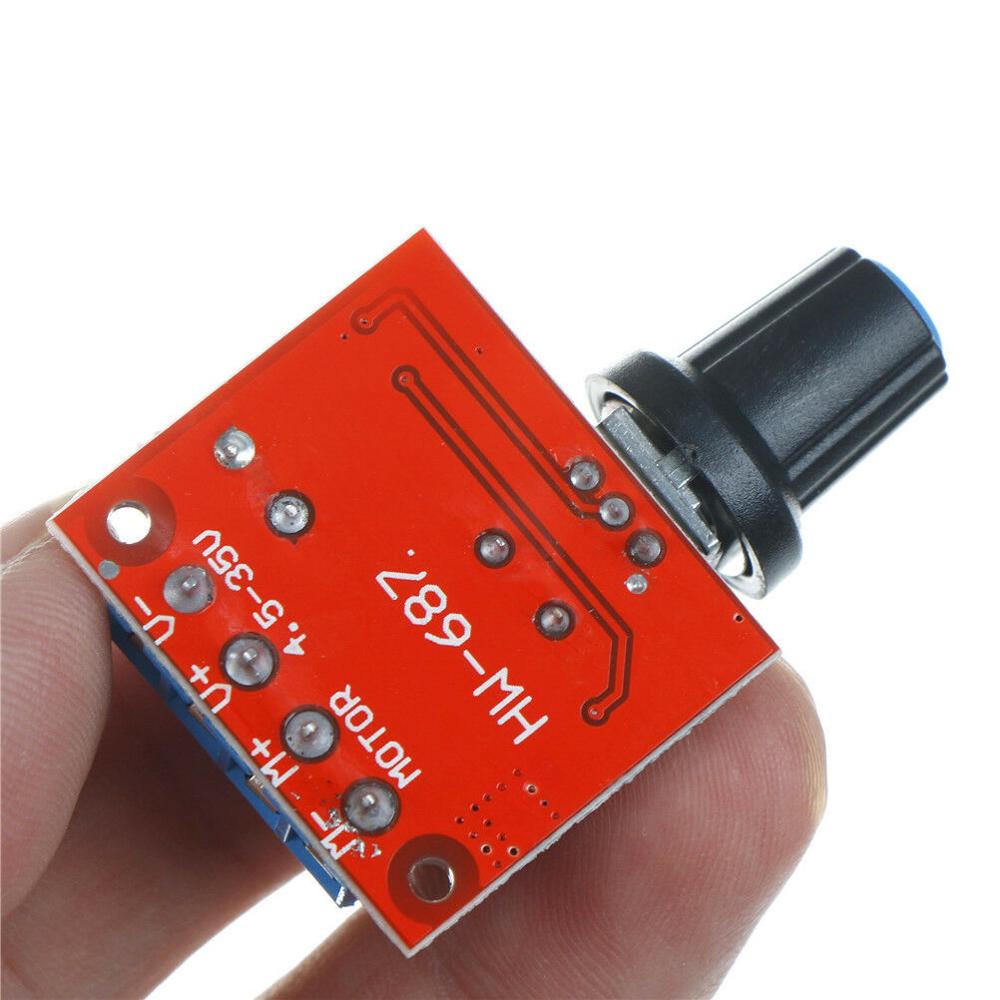 DC 5V 12V PWM DC Motor Speed Controller LED Dimmer Control Adjustable Variable Speed Control Stepless Speed Regulator Governor