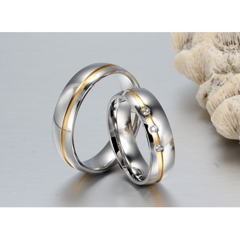10pcs/lots Couple Wedding Ring for Women Men Stainless Steel Jewelry Provide Mix Size