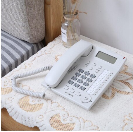 Beller-id telefoon thuiskantoor spot wit kx -t881 thuis hotel bekabelde bureautelefoon kantoor vaste telefoon met beugel
