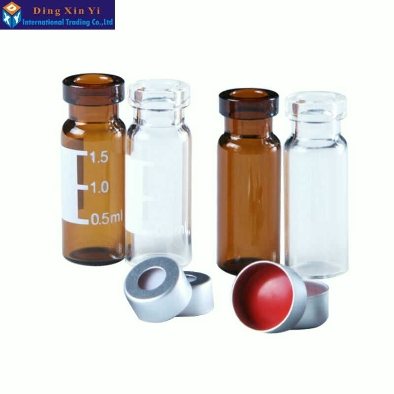 Botella cromatográfica transparente de bayoneta HPLC, viales automuestreadores de espacio frontal adecuados para aguas Agilent Varian, 100/lote, 1,5/2ml