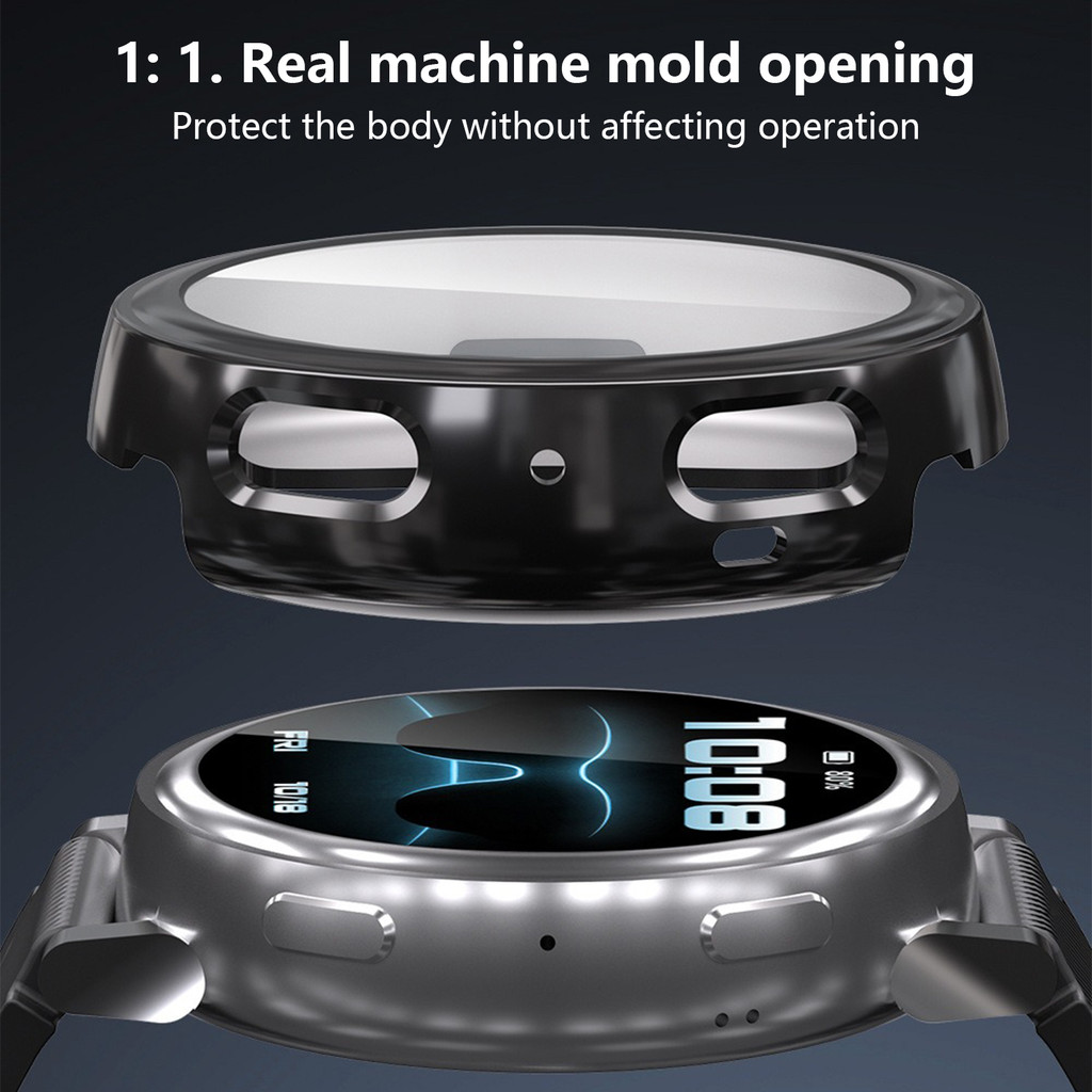 Volledige tpu-beschermhoes voor amazfit active 2 /  max, zacht, transparant, krasbestendig en geschikt voor het hele scherm.