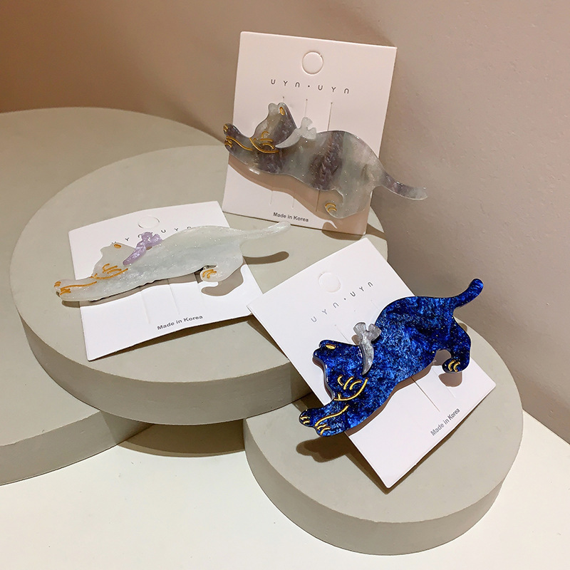 Cute Cat Haiclips For Girls and Women Alligator Hairpins Barrettes Headwear Animal Hair Accessories