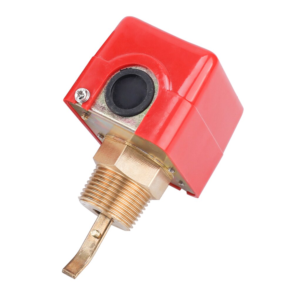 HFS-25 Copper Control Switch Flow Sensor Plumbing 220V Measurement Liquid Water Red Full Automatic Paddle Universal Multipurpose