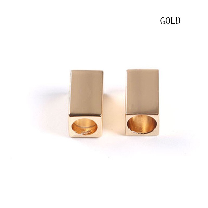 Stopper Cord Ends Lock Rectangle Alloy Metal buckle for Bag Shoes Sportswear Garment Lanyard Accessories 50pcs