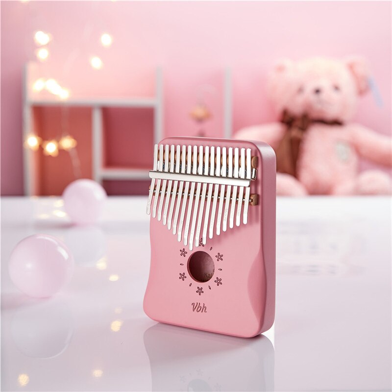 17 Keys Kalimba калимба Mahogany Thumb Piano Mbira Keyboard Finger musical Instrument Africa finger piano instrumento musical: Sakura