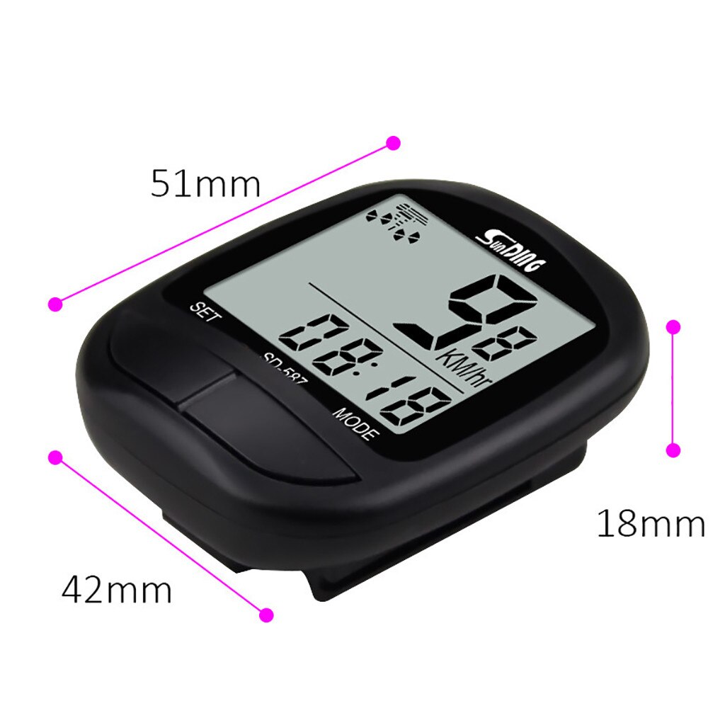 Waterproof Bicycle Computer With Backlight Wireless Bicycle Computer Bike Speedometer Odometer Bike Stopwatch Lightweight #yj