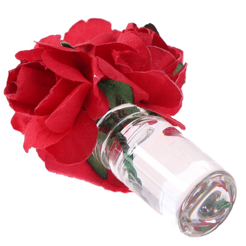 1/12 mini domek dla lalek miniaturowa zielona roślina róża w butelce kwiat ogrodowy układ zabawki dekoracyjne akcesoria robić domu dla lalek