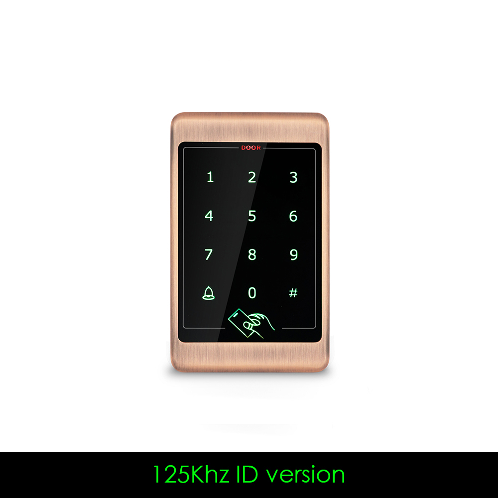 4000 user RFID Metal Access Control Keypad Waterproof touch keypad and metal case Outdoor Door Opener Electronic Lock System: 125Khz ID version