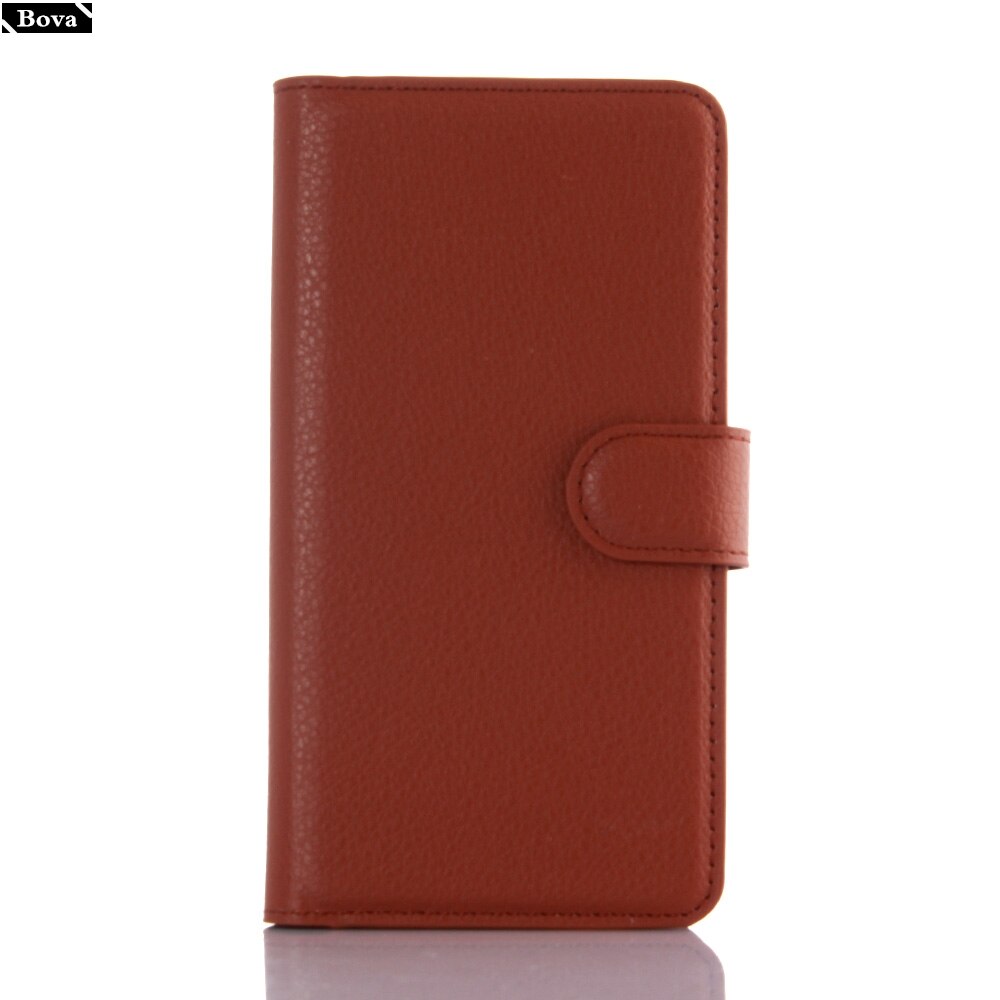 PU Leather Wallet Phone Case - for Lenovo A6010 - Card Holder & Kickstand - Protective Flip Cover