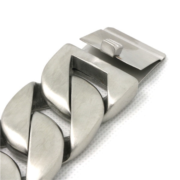 Recién llegado, 333g, de San Valentín para hombres, chicos, enorme y 316L, pulsera de acero inoxidable mate, recién llegado