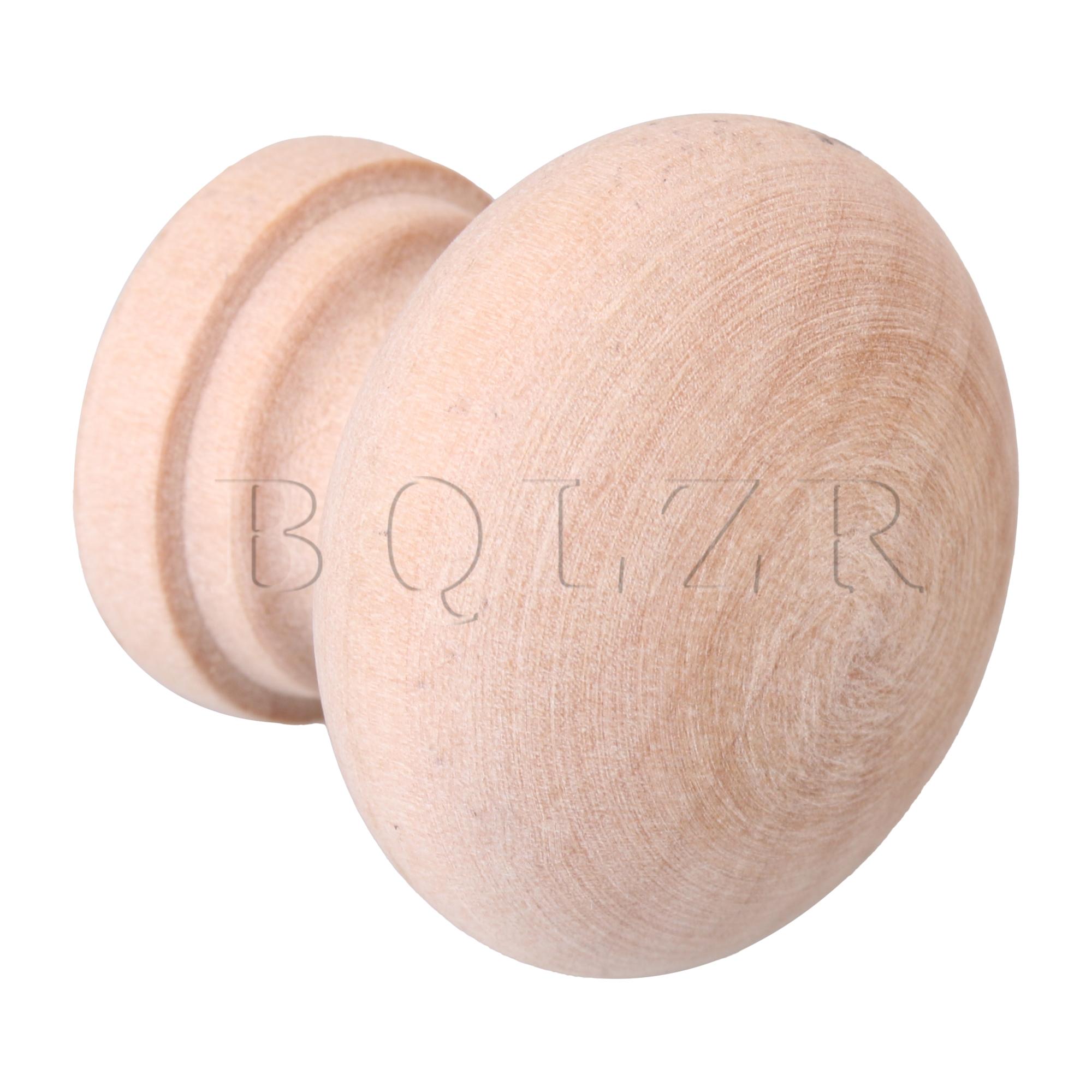 Bqlzr 28Mm Houten Handvat Ronde Kast Lade Knoppen Pulls Handvatten Set Van 10