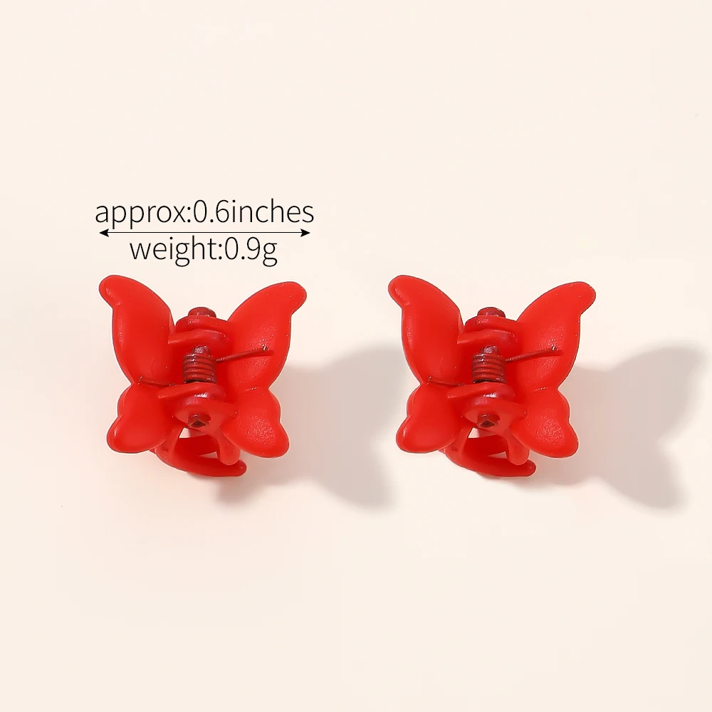 10/20/30 pièces papillon coloré Mini pince à cheveux griffe poignée Barrettes pinces filles épingle à cheveux griffe pince cheveux accessoires de coiffure