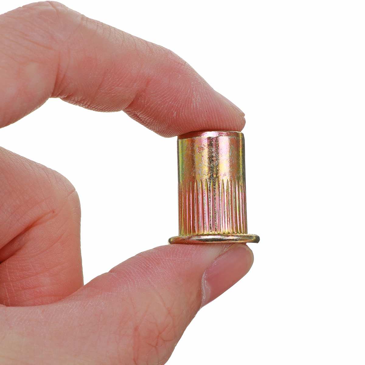 166pcs M3 M4 M5 M6 M8 M10 M12 Carbon Steel Rivet Nuts Insert Rivets Multi Size Flat Head Rivet Nuts Set Threaded Insert Nut Kit