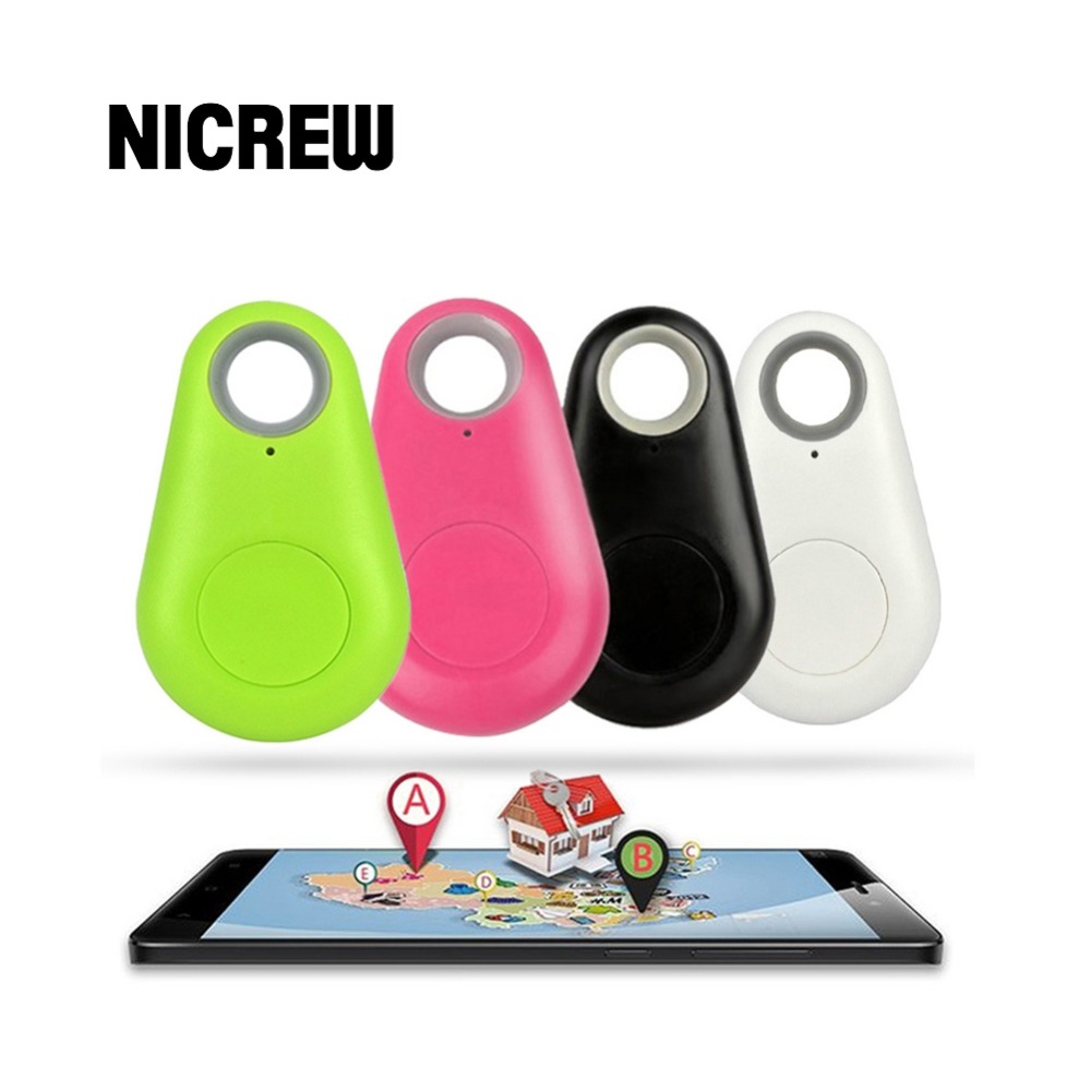Nicrew-traceur intelligent pour animaux de compagnie, Anti-perte, pour chiens et chats, localisateur GPS, étiquette d'alarme, portefeuille de voiture, pour alarme et chaîne de clé