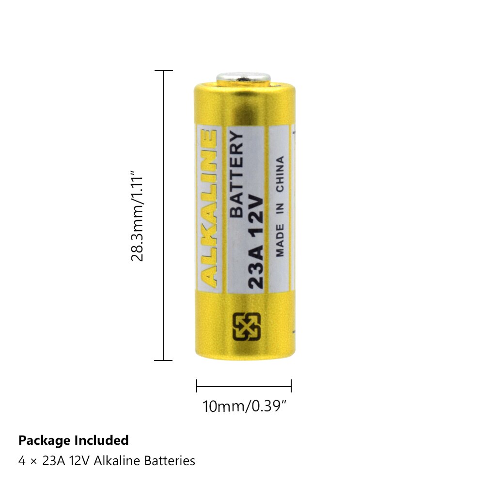 4pcs 12v 23A 23AE Dry Battery 23GA A23 A23S E23A EL12 GP23A K23A 21/23 GP23AE LRV08 8F10R 8LR23 Alkaline Battery