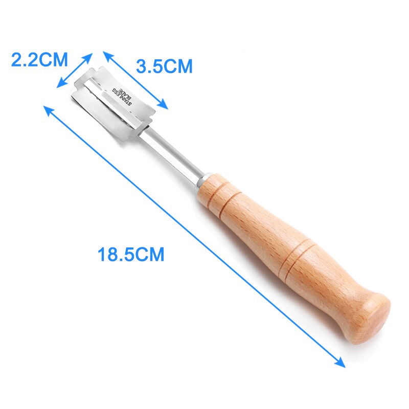 Bread Bakers Cutter Slashing Tool Dough Making Razor Wood Handle Bakeware Bread Bakers Lame Slashing Tool BDF99