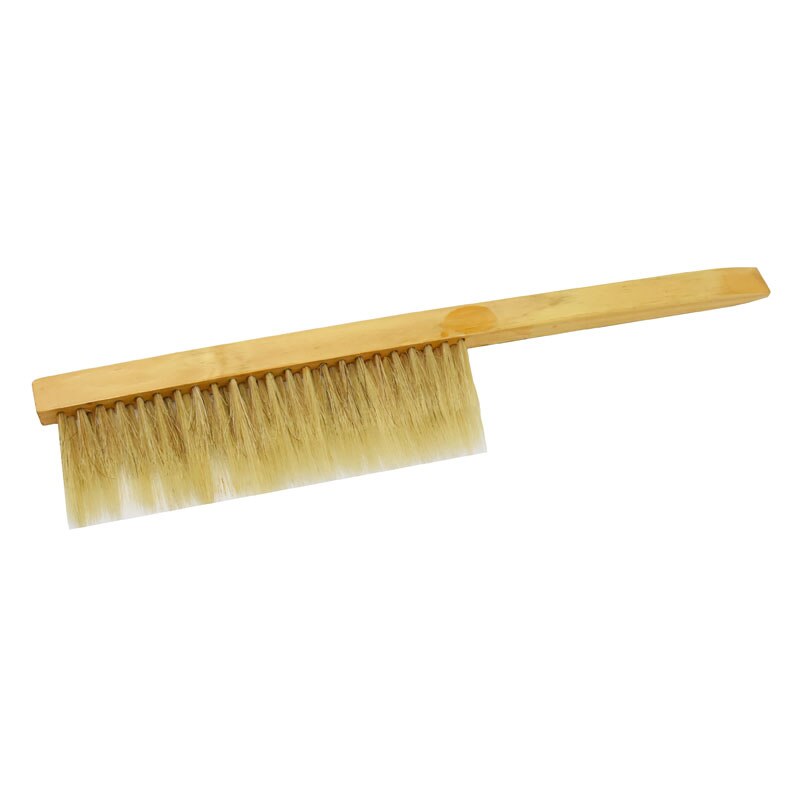 1pcs Beekeeping Tools Wood Wasp Sweep Brush Two Rows Of Horse Tail Hair Bee Brush Beekeeping Equipment