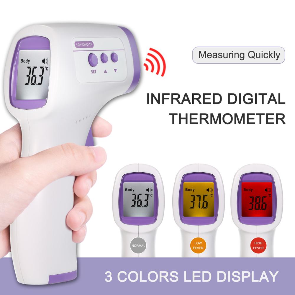 Non-contact Digital Infrared Thermometer Temperature Measurement Non-contact Infrared Thermometer w/ LCD Backlight Forehead Gun