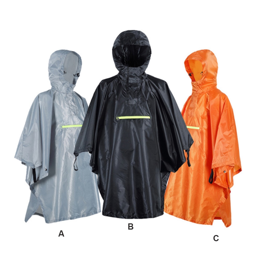 Rain Coat Water-proof Wear-resistant Outside Rains Clothing Hiking Raining Covers Raincoats for Camping Backpacking