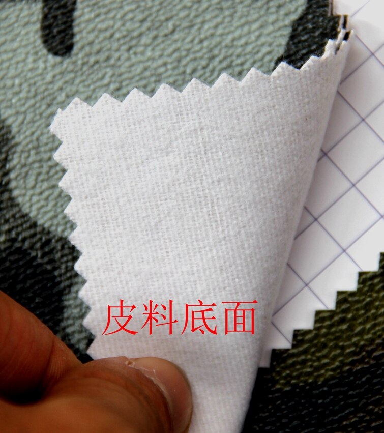 Couro sintético de PVC tecido de camuflagem