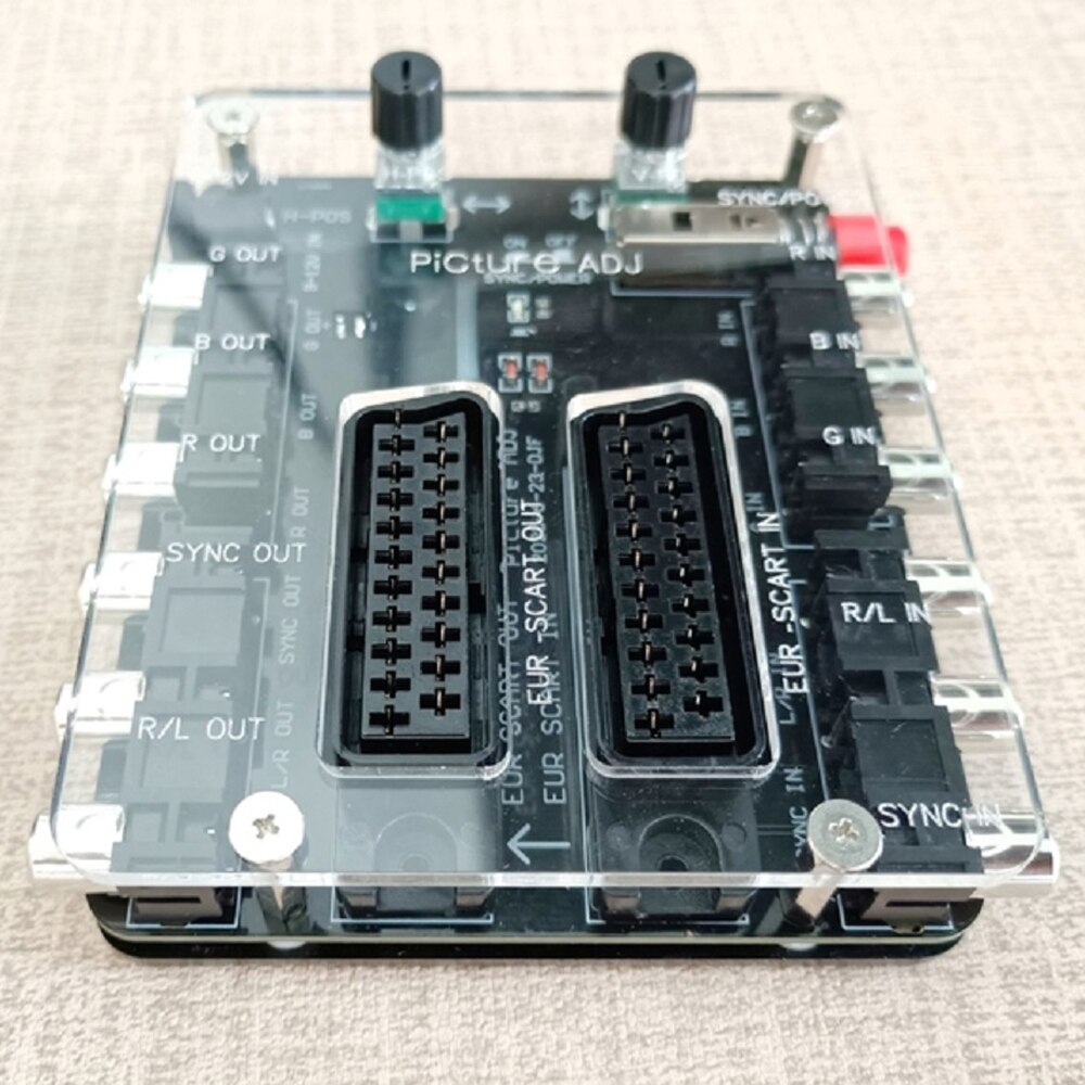 RGBS Adjustment picture position Converter SCART Adjustable screen converting PCB for adjust Image Position