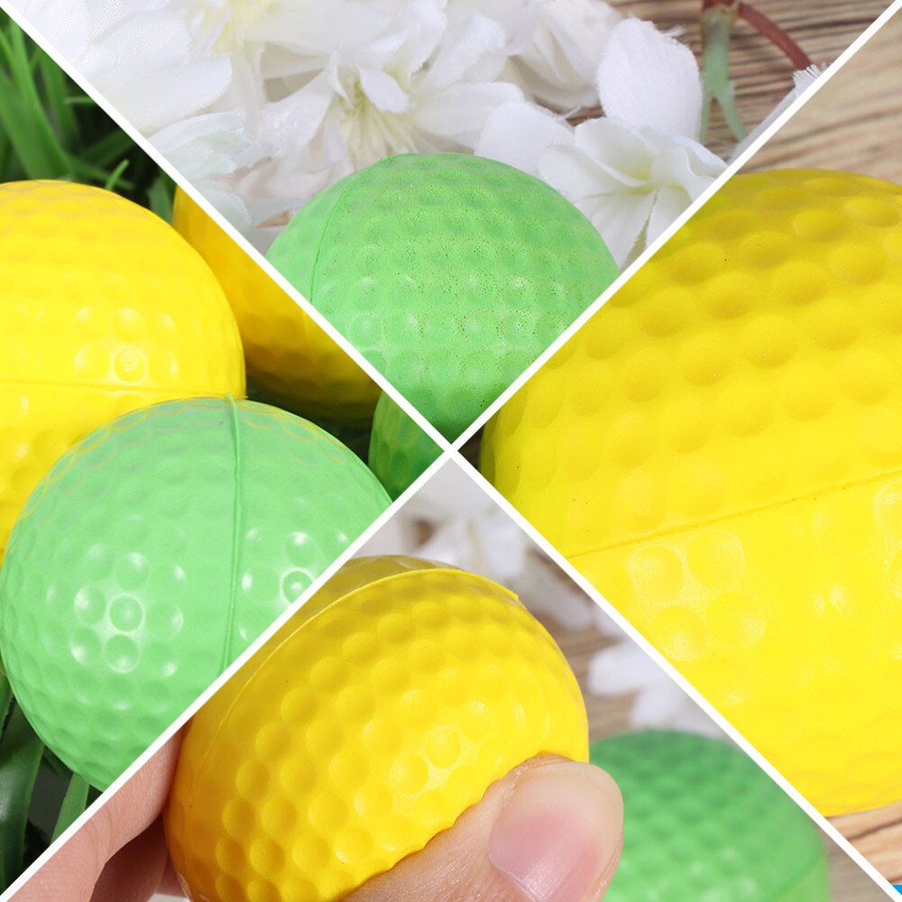 10 st golfbollar svamp övningsbollar golfträningsbollar övningsgolfbollar för utomhusbruk inomhus