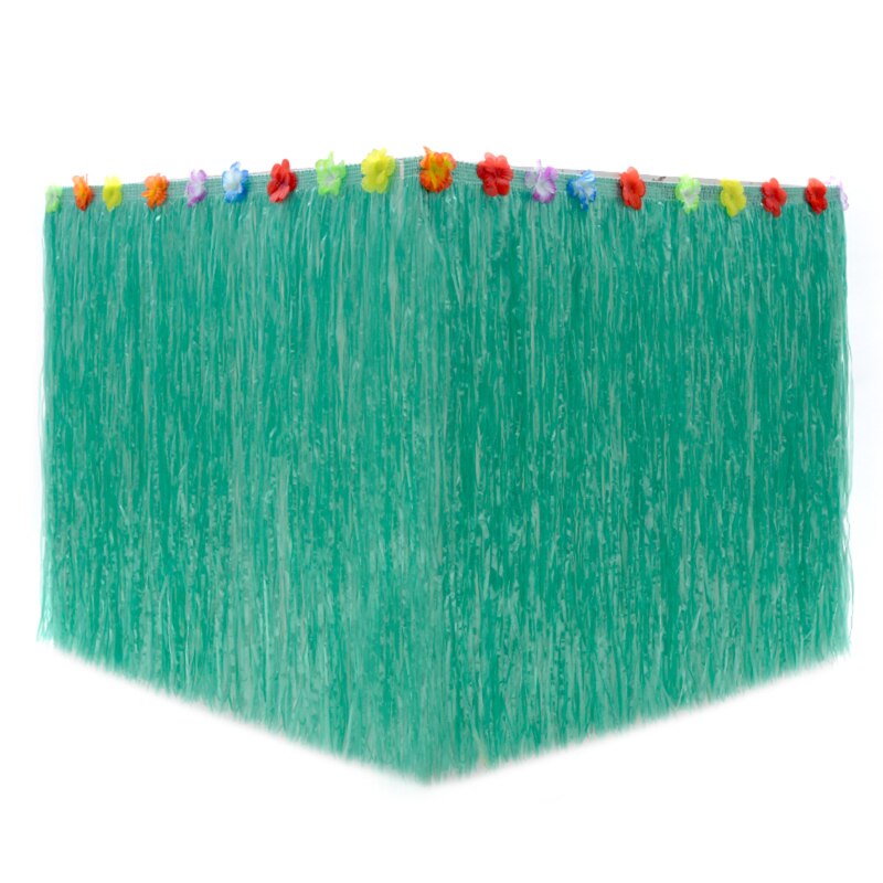 Table Skirt For Tropical Hawaiian Party Decorations Beach Party Decorations Supplies Adult's Kid's Birthday Table Cover Decor: Green