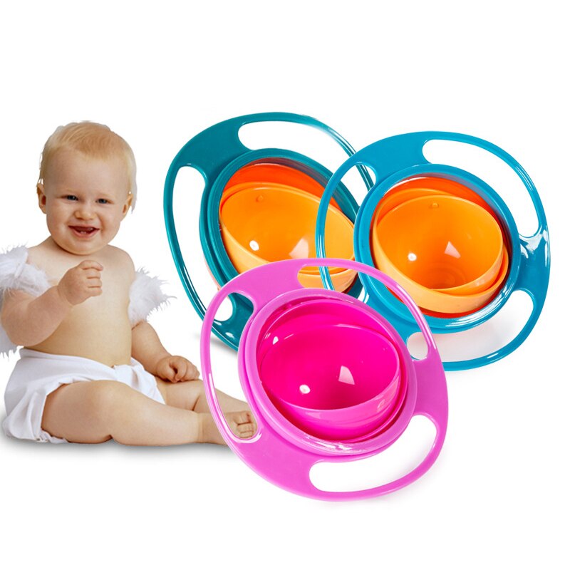 Bol rotatif universel à rotation à 360 °, vaisselle alimentaire pour bébé, bols d&#39;apprentissage pour enfants