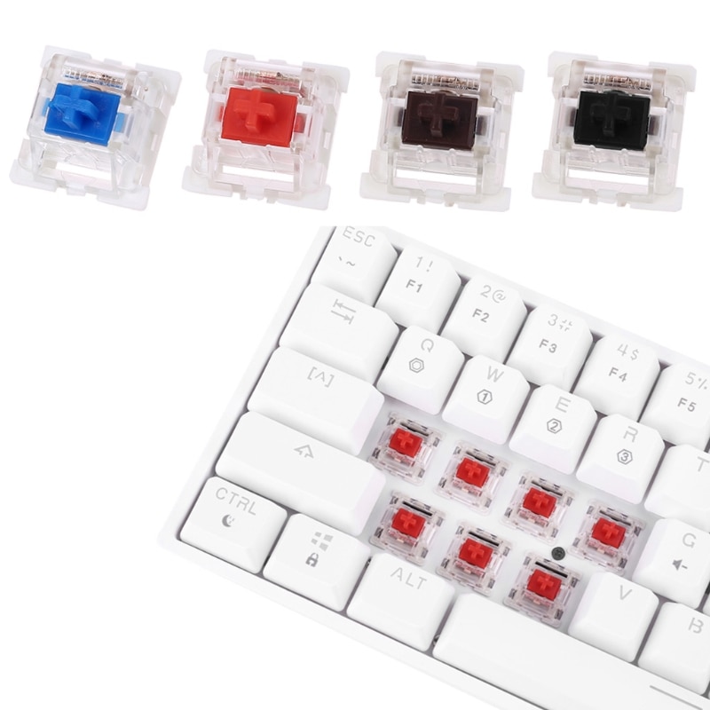 Outemu 3 -nastaiset kytkimet musta punainen ruskea sininen smd led -kytkin mekaaniseen näppäimistön vaihtoon cherry mx gateron diy