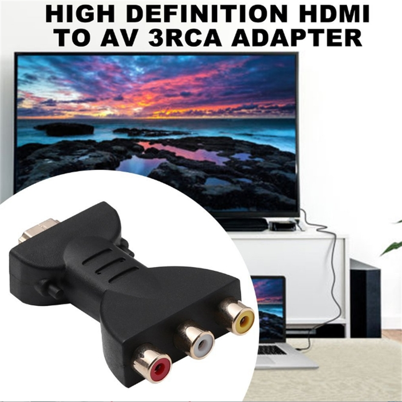 Hdmi zu 3rca rot gelb weiß lotus kopf konverter hdmi zu av konverter 3rca adapter