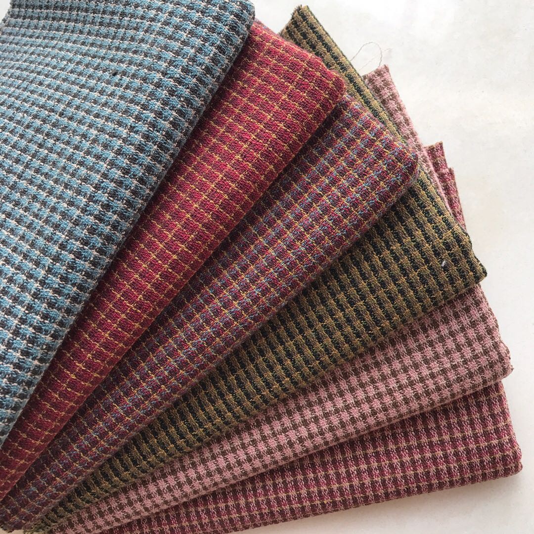 Przędza barwiona japońskie retro tkanina patchworkowa kołdra rzemiosło tkaniny wiązki aplikacja szycie tkanina pikowana 50*70cm tkanina tela pled
