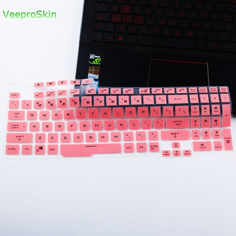 For ASUS TUF Gaming F15 FX506LI FX506LH FX506IV FX506 / Asus TUF F17 FX706LI FX706 FA706 Gaming Laptop Keyboard cover protector: pink