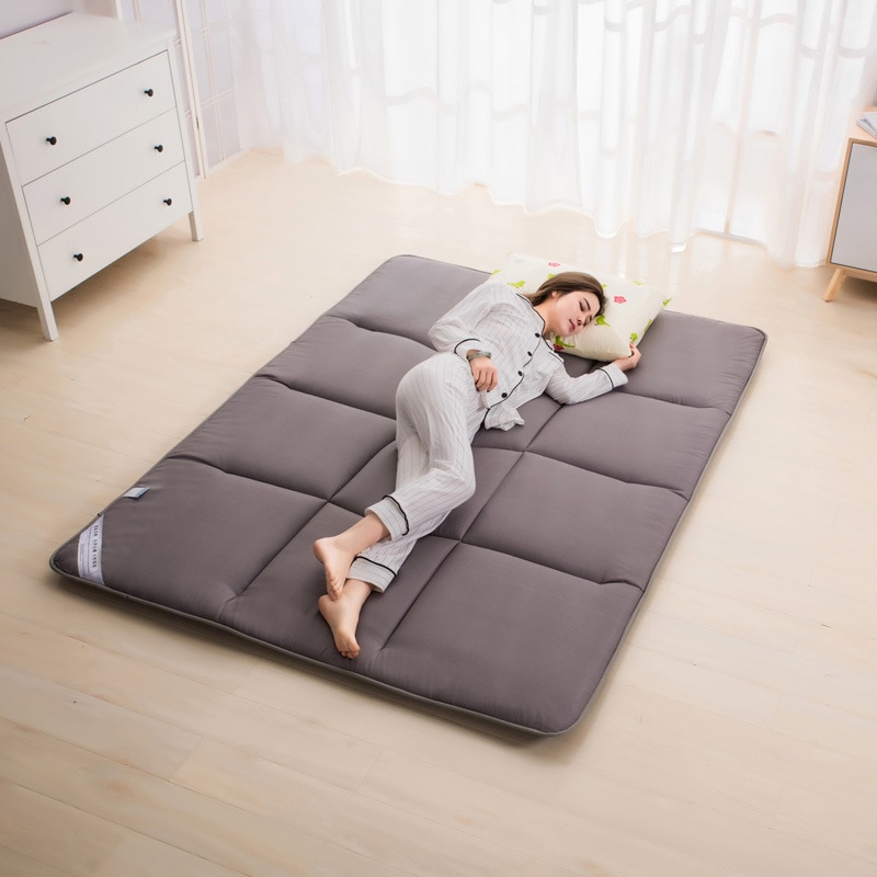 Japanse tatami 120*200cm winterbedovertrek donkerblauw bedkussen warm bedset 1pc vloertatami gemakkelijk op te bergen vochtwerende sprei