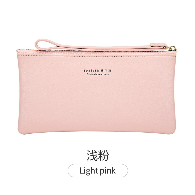 Simple Touch Screen Wallet Wrist Portable Mobile Phone Bag Multifunctional Vertical Mobile Phone Wallet: Pink