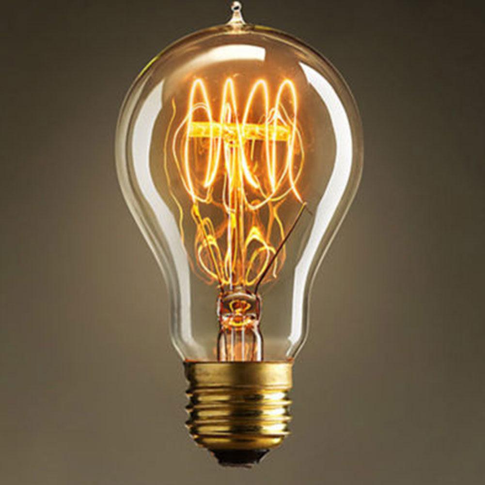 Dimmable Vintage A19 Edison Incandescent Bulb Filament Lamp Light 40W Household