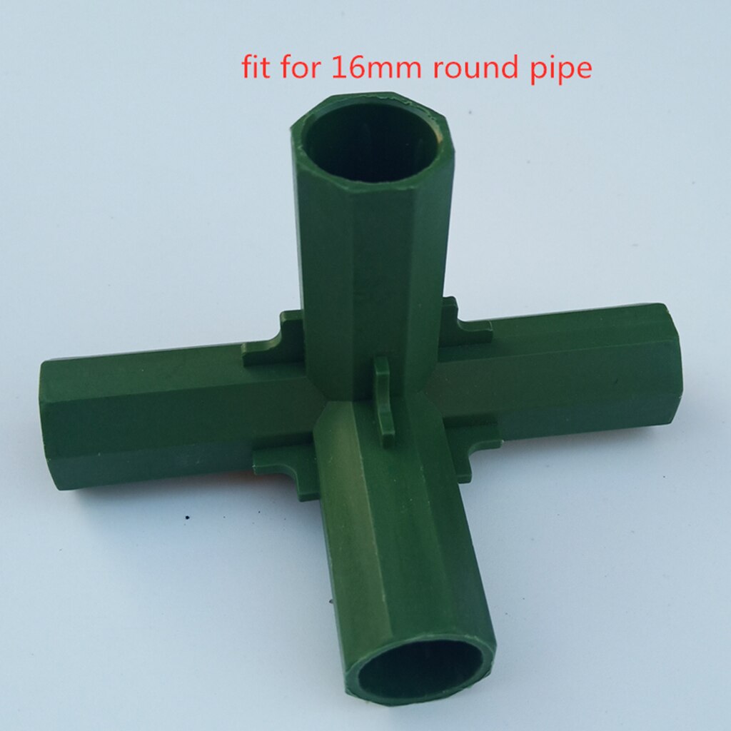 2pcs Green Plastic Greenhouse Joints Frame Furniture Connectors Fittings for Flower Stands Furniture Shelves Garden Supplies