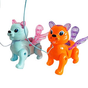 Electric Music Walking Squirrel Toys LED Light Glow Electronic Pets Lantern Toy Children Kids Baby Girl Boy Educational Toys