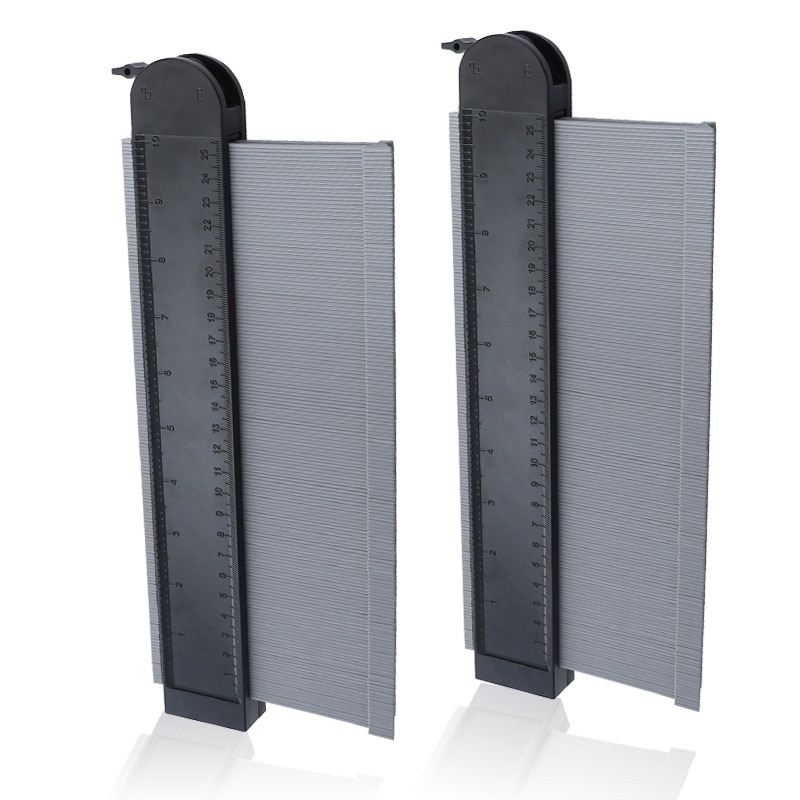 10 tommer konturmåler med lås udvide 133mm abs skabelon profil kant hjørne form duplikator måleværktøj
