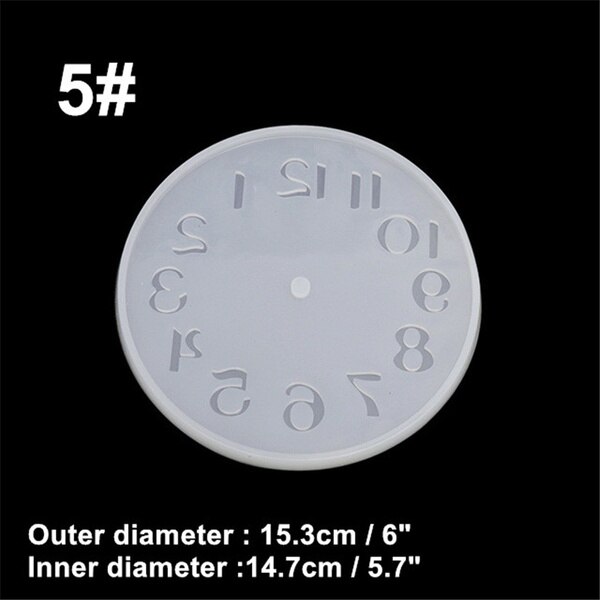 Siliconen Mal Klok Voor Sieraden Klok Hars Siliconen Mal Handgemaakte Tool Diy Epoxyhars Mallen Diy Accessoires: 5