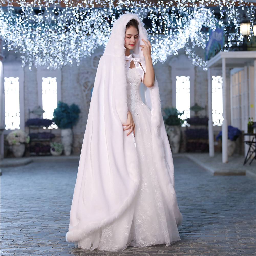 Écharpe Cape Pour Mariée – Rouge, En Acrylique – Chaud Et Photogénique – Pour Robe D'hiver Et Cérémonie