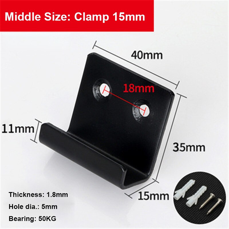 2pcs/lot Stainless Steel Hanging Hook Code Ceramic Tile Display Buckle U-shape Corner Brackets Joint Fastener Wall Support: 842M