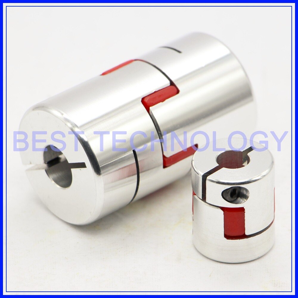 3pcs 8mm to 15mm Flexible Jaw Spider Plum Coupling CNC Starter Shaft Coupler Connector Diameter 40mm Length 66mm
