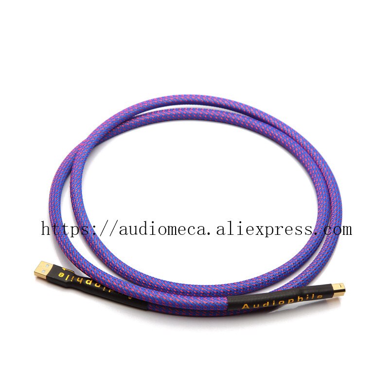 Hi Fi fever USB A-B audio cable sound card power amplifier cable QED silver plated core